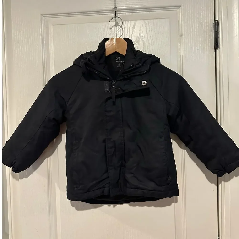 Children's size XS Black 3 in 1 coat All in Motion